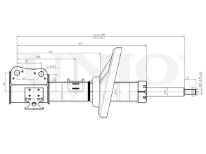 Right front gas shock absorber photo