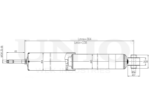 Front gas shock absorber photo