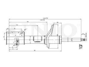 Right front gas shock absorber photo