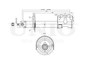Right front gas shock absorber photo