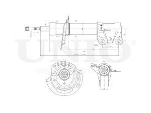 Right front gas shock absorber photo