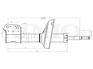Front gas shock absorber photo
