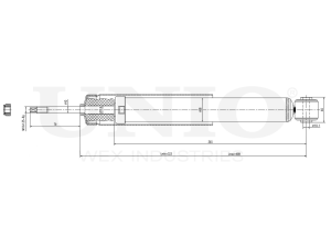 Rear gas shock absorber photo