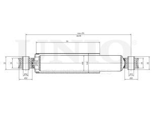 Rear oil shock absorber photo