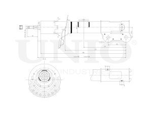 Right front gas shock absorber photo