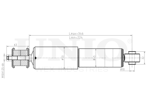 Front gas shock absorber photo