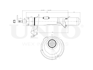 Right front gas shock absorber photo