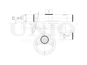 Right front oil shock absorber photo