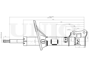 Амортизатор газовый задней подвески левый  photo