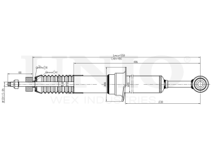 Front gas shock absorber photo