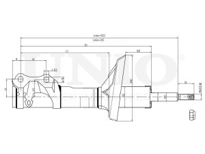 Front oil shock absorber photo