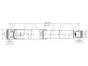 Rear oil shock absorber photo