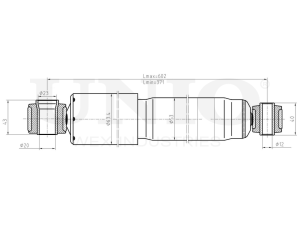 Rear gas shock absorber photo