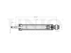 Rear gas shock absorber photo