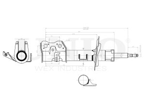 Front left oil shock absorber photo