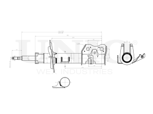 Front right oil shock absorber photo