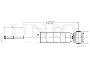 Rear gas shock absorber photo