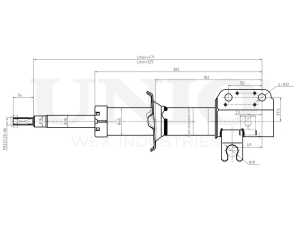 Left front oil shock absorber photo