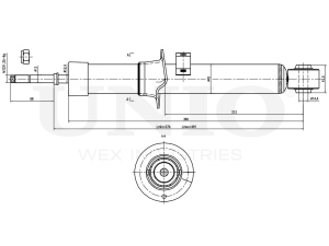 Right front gas shock absorber photo