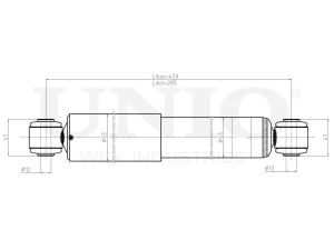 Rear gas shock absorber photo