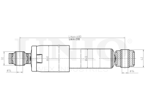 Rear gas shock absorber photo