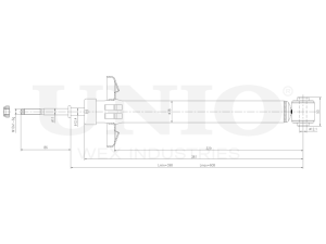 Rear oil shock absorber photo