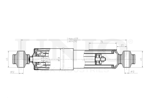 Rear gas shock absorber photo