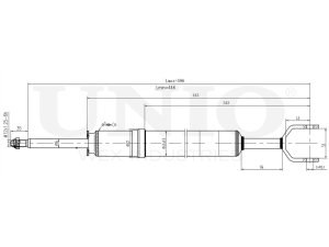 Front gas shock absorber photo