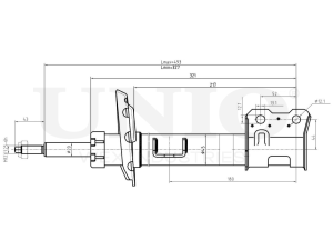 Right front gas shock absorber photo