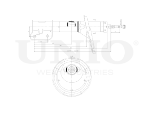 Right front gas shock absorber photo