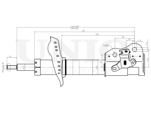 Right front gas shock absorber photo