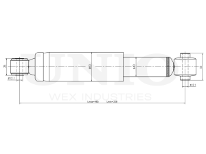 Rear gas shock absorber photo