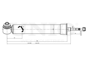 Right rear gas shock absorber photo