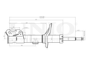 Right front gas shock absorber photo
