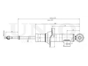 Front gas shock absorber photo