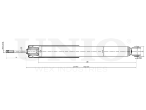 Rear gas shock absorber photo