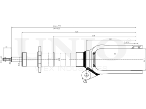 Front gas shock absorber photo