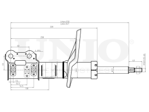 Right front gas shock absorber photo