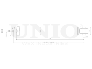 Rear gas shock absorber photo