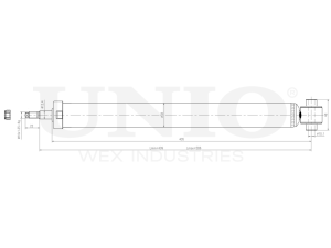 Rear gas shock absorber photo