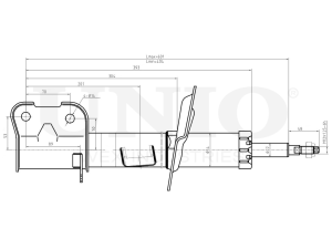 Right front gas shock absorber photo