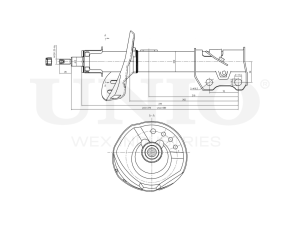 Right front gas shock absorber photo