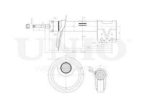 Right front oil shock absorber photo