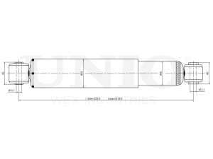 Rear oil shock absorber photo