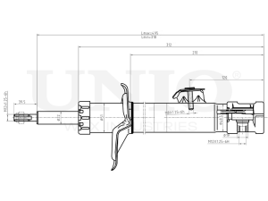 Right front gas shock absorber photo