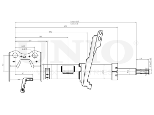 Right rear gas shock absorber photo