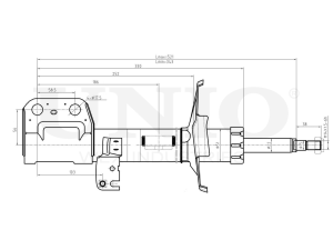 Right front gas shock absorber photo
