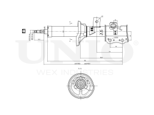 Right front gas shock absorber photo