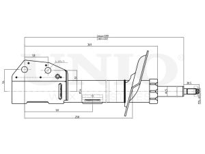 Right front gas shock absorber photo