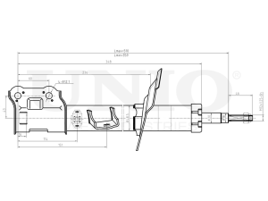 Right front gas shock absorber photo